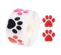 sourcing map Adhesive Label Stickers Mixed Color 500Pcs Paw Prints Stickers 0.98inch Dog Paw Bear Paw Stickers for Children Teacher Fit Crafts Party