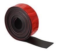 sourcing map Adhesive Rubber Sheet Rolls 5/32" T x 1.57" W x 118" L, Neoprene Back Solid Rubber Strips for DIY Gasket, Sealing Padding, Reduce Vibration Mat
