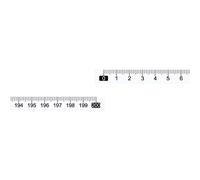 sourcing map Adhesive Tape Measure 200cm Left to Right Read Measuring Tapes Stick on Workbench Ruler (Transparent)