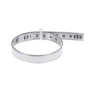 sourcing map Adhesive Tape Measure 50cm Metric Left to Right Read Waterproof Sticky Steel Ruler Tape 13mm Backed ruler for Workbench Sewing Saw Drafting Table, Silver Tone