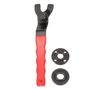 sourcing map Adjustable Angle Grinder Wrench Set 0.4"-1.9" Range Universal Lock Nut Pin Spanners Wrench with Shaft Nuts for Angle Table Grinder, Red