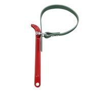 sourcing map Adjustable Belt Strap Wrench 8 Inch Handle Belt Strap Wrench Oil Filter Spanners in Bag for Replacing Water Oil Filter PVC Pipe Joints, Red/Green