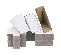 sourcing map Adjustable Cardboard Corner Protector, Cardboard Edges Protector 7x7x3.5cm for Art, Packing, Shipping Supplies Pack of 40 White