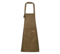 sourcing map Adjustable Kitchen Cooking Aprons 80x70cm Cotton Artist Painting Apron with 2 Pockets for Women Men Chef Home Kitchen Restaurant Craft Garden Cooking, Brown