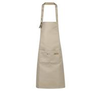 sourcing map Adjustable Kitchen Cooking Aprons 80x70cm Cotton Artist Painting Apron with 2 Pockets for Women Men Chef Home Kitchen Restaurant Craft Garden Cooking, Khaki