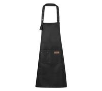 sourcing map Adjustable Kitchen Cooking Aprons 80x70cm Cotton Artist Painting Apron with 2 Pockets for Women Men Chef Home Kitchen Restaurant Craft Garden Cooking, Black