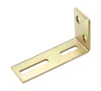 sourcing map Adjustable L-Brackets for Sliding Door, Thickened Door Wheel Right Angle Bracket Slide Gate Guide Roller Mount (0.4inch Hole)