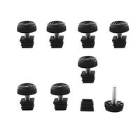 sourcing map Adjustable Leveling Feet 20 x 20mm Square Insert Kit Furniture Glide 8 Sets