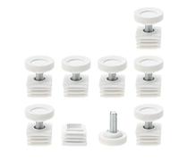 sourcing map Adjustable Leveling Feet 25 x 25mm Inserts Furniture Table Glide 8 Sets