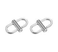 sourcing map Adjustable Metal Buckles for Chain Strap Bag, 2Pcs Chain Strap Length Shortener Clasps for DIY Chain Links Connector, Silver(23x14mm)