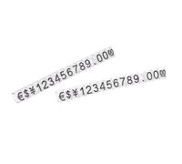 sourcing map Adjustable Removable Mini Cube Price Tag Display Number Letter Price Label Stand Block Kit for Shop Counter Black on Clear,3.8x6.9mm,16 Sets