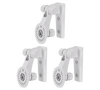 sourcing map Adjustable Security Camera Bracket, Plastic Wall Mount CCTV Stand 110mm Height for Home Surveillance System Mounting, White 3pcs