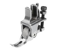 sourcing map Adjustable Sewing Presser Foot with Wheel Stainless Steel Zipper Presser Foot Stitching PVC Leather Fabric for Industrial Sewing Machine