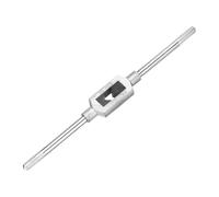sourcing map Adjustable Tap Wrench Handle, for Metric M6-M25 W1/4-1 Taps, Thread Tap Holder Reamer Hand Tapping Tool for Machinist Repair, Medium Carbon Steel Handle with Nickel Plated