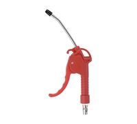 sourcing map Air Blow Gun Stainless Steel High Pressure Dust Blower Gun with 4 Inch Long Angled Nozzle 150mm Handle for Cleaning Car Computer Dust, Red