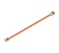 sourcing map Air Compressor Exhaust Tube, 3/8" Thread Dia 8" Length Hex Nut Aluminum Tube Air Tube Compressor Hardware Accessories Replacement Parts(Punch&Flared Mouth)