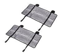 sourcing map Air Conditioner Cover 31.5x15.8 Inches Cotton Aluminum Foil Sunproof Dustproof for Outdoor Unit Mini Split AC Covers Silver Tone 2 Pack