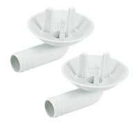 sourcing map Air Conditioner Drain Hose Connector 25mm Tube Elbow Fitting Replacement Part Accessories for Mini-Split Window AC, Grey Pack of 2