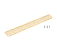 sourcing map Air Vents Cover, 1Pcs 700 x 100mm - Aluminum Alloy Mesh Air Return Vent Cover, Rectangle Louvered Ventilation Grille for Shoe Cabinet Wardrobe (Gold)