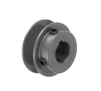 sourcing map AK20-3/4 V-Belt Sheave 3/4"Bore 2"OD Single Groove Web Sheave Bored-to-Size Sheave, Cast Iron, Belt Section for 4L or A Belt