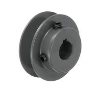sourcing map AK23-5/8 V-Belt Sheave 5/8"Bore 2.3"OD Single Groove Web Sheave Bored-to-Size Sheave, Cast Iron, Belt Section for 4L or A Belt