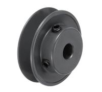 sourcing map AK25-1/2 V-Belt Sheave 1/2"Bore 2.5"OD Single Groove Web Sheave Bored-to-Size Sheave, Cast Iron, Belt Section for 4L or A Belt
