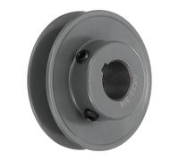 sourcing map AK32-3/4 V-Belt Sheave 3/4"Bore 3.25"OD Single Groove Web Sheave Bored-to-Size Sheave, Cast Iron, Belt Section for 4L or A Belt