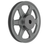 sourcing map AK71-5/8 V-Belt Sheave 5/8"Bore 6.95"OD Single Groove Web Sheave Bored-to-Size Sheave, Cast Iron, Belt Section for 4L or A Belt