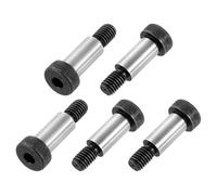 sourcing map Alloy Steel Hexagon Socket Head Shoulder Screws Bolts, 1" Shoulder Length, 1/2" Shoulder Dia, 3/8-16 UNC Thread, 5pcs