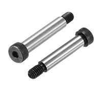 sourcing map Alloy Steel Hexagon Socket Head Shoulder Screws Bolts, 2" Shoulder Length, 3/8" Shoulder Dia, 5/16-18 Thread, 6pcs