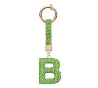 sourcing map Alphabet B Letter Bag Charm Rhinestone Initial Alphabet Letters Charm Accessories for Keychain Bracelet Wristband Necklace Jewelry Making Bags, Light Green