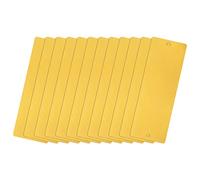 sourcing map Aluminium Blank Tags, 80 x 30 x 0.25mm Rectangle Engraving Blanks Card with 2 Hole for Machine Nameplate DIY Label Tag, 12Pcs (Gold Tone)