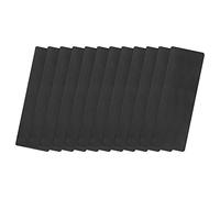 sourcing map Aluminium Blank Tags, 80 x 30 x 0.3mm Rectangle Engraving Blanks Card with 2 Hole for Machine Nameplate DIY Label Tag, 12Pcs (Black)