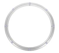 sourcing map Aluminium Lazy Susan Turntable Bearing, 16 inch Round Rotating Bearing Turntable Base for Kitchen Dining Table（Base Only）