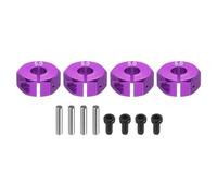 sourcing map Aluminum 12mm Wheel Hex Hubs Drive Adapters Purple 5mm Thickness with Screws and Pins for RC Car Upgrade Replacement Parts 4Pcs