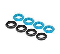 sourcing map Aluminum 17mm RC Wheel Nut Thread M12x1.0mm Hex Wheel Nuts RC Wheel Nut for 1/8 RC Model Car Trucks Off Road Car Upgraded Parts Pack of 8(Black & Blue)