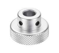 sourcing map Aluminum Alloy Handwheel 30mm OD 10mm Bore Aluminum Milling Machine Handle Machine Tool Hand Wheel with Wrench and 2pcs Screws for Milling Machine Lathe, Silver Tone