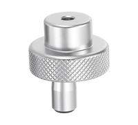 sourcing map Aluminum Alloy Handwheel 30mm OD 4mm Bore Lathe Hand Wheel with Rotate Handle Aluminum Milling Machine Handle with Wrench and 2pcs Screws for Milling Machine Lathe, Silver Tone
