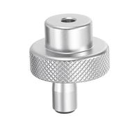 sourcing map Aluminum Alloy Handwheel 30mm OD 5mm Bore Lathe Hand Wheel with Rotate Handle Aluminum Milling Machine Handle with Wrench and 2pcs Screws for Milling Machine Lathe, Silver Tone