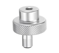 sourcing map Aluminum Alloy Handwheel 30mm OD 6mm Bore Lathe Hand Wheel with Rotate Handle Aluminum Milling Machine Handle with Wrench and 2pcs Screws for Milling Machine Lathe, Silver Tone