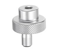 sourcing map Aluminum Alloy Handwheel 30mm OD 7mm Bore Lathe Hand Wheel with Rotate Handle Aluminum Milling Machine Handle with Wrench and 2pcs Screws for Milling Machine Lathe, Silver Tone