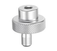 sourcing map Aluminum Alloy Handwheel 30mm OD 8mm Bore Lathe Hand Wheel with Rotate Handle Aluminum Milling Machine Handle with Wrench and 2pcs Screws for Milling Machine Lathe, Silver Tone
