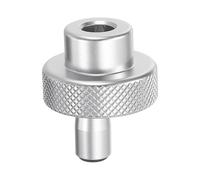 sourcing map Aluminum Alloy Handwheel 30mm OD 9mm Bore Lathe Hand Wheel with Rotate Handle Aluminum Milling Machine Handle with Wrench and 2pcs Screws for Milling Machine Lathe, Silver Tone