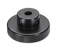 sourcing map Aluminum Alloy Handwheel 50mm OD 8mm Bore Aluminum Milling Machine Handle Machine Tool Hand Wheel with Wrench and 2pcs Screws for Milling Machine Lathe, Black