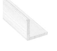 sourcing map Aluminum Angle, 0.59"x0.59"x16" Long 0.08" Wall Thick 6063 Aluminum Bars T5 Temper Mill Stock for Building Construction, Furniture, Shelves, Brackets, DIY, Industrial 1pcs