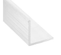 sourcing map Aluminum Angle, 0.98"x0.98"x14" Long 0.08" Wall Thick 6063 Aluminum Bars T5 Temper Mill Stock for Building Construction, Furniture, Shelves, Brackets, DIY, Industrial 1pcs