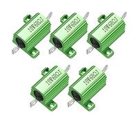 sourcing map Aluminum Case Resistor 10W 68 Ohm Green Wirewound for LED Converter with Rod Post 10W68RJ