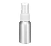 sourcing map Aluminum Fine Mist Spray Bottles 30ml/1oz Metal Small Liquid Alcohol Refillable Travel Container with White Plastic Nozzle Cap for Perfume Skincare Cosmetic Storage Bottle