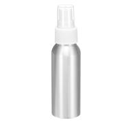sourcing map Aluminum Fine Mist Spray Bottles 80ml/2.7oz Metal Small Liquid Alcohol Refillable Travel Container with White Plastic Nozzle Cap for Perfume Skincare Cosmetic Storage Bottle
