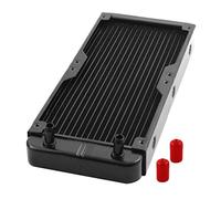 sourcing map Aluminum Heat Exchanger Radiator Computer CPU Radiator 18 Tubes Water Cooling Radiator Cooler PC Heatsink
